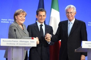 La France, l'Allemagne et l'Italie renoncent à une aide de la BCE pour enrayer la crise